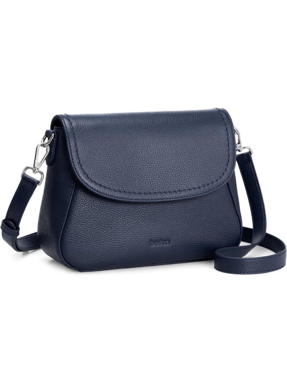 Genuine Leather RFID Blocking Crossbody Bag for Women - Small Flap Purse Handbag